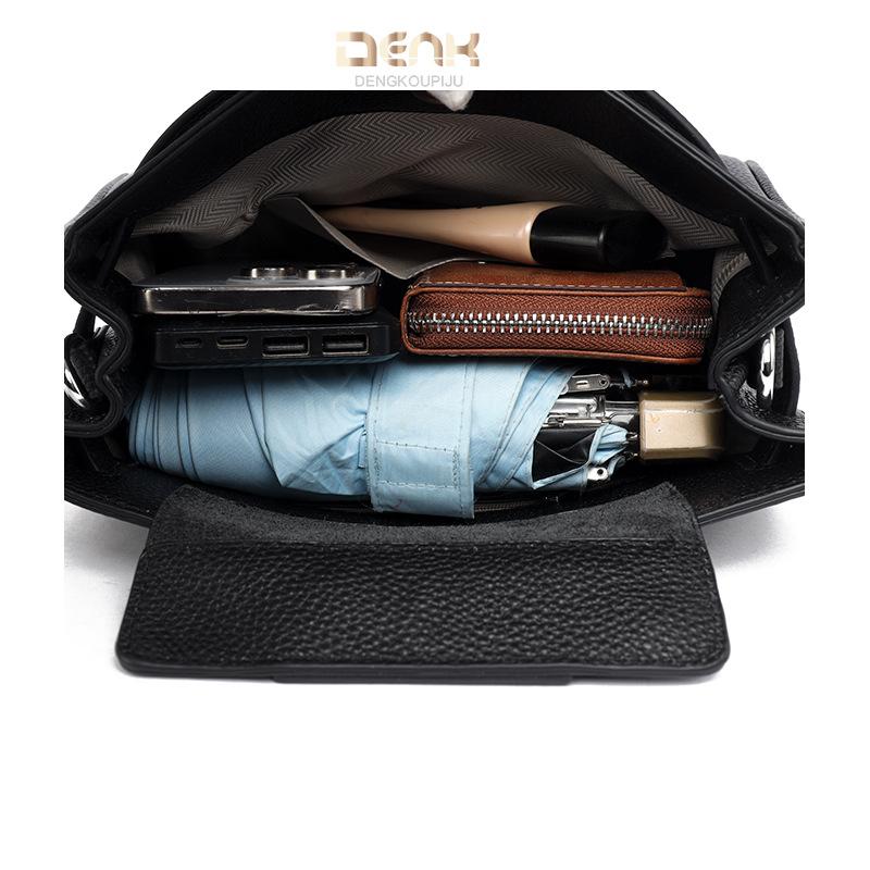 Leather women's bags, new large-capacity first-layer cowhide, simple and high-end single shoulder crossbody fashion women's bags