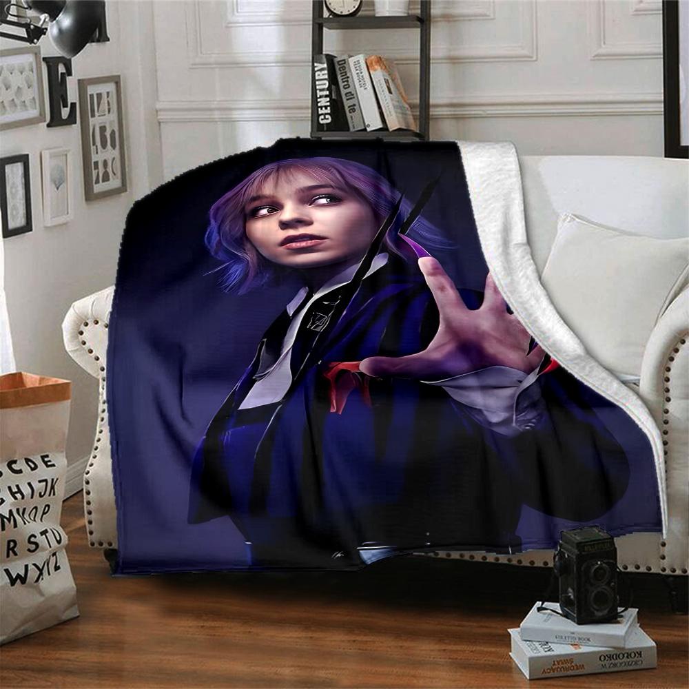 1pc Wednesday1 Blanket, Gift, for Men and Women, Soft Blanket, Good for Sofa Bed Couch Travel, Lightweight Flannel Blanket