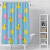 Little yellow duck cute animal Shower Curtain Waterproof Polyester Fabric Paint Bath Curtain Home Bathroom Decor Curtain Hook