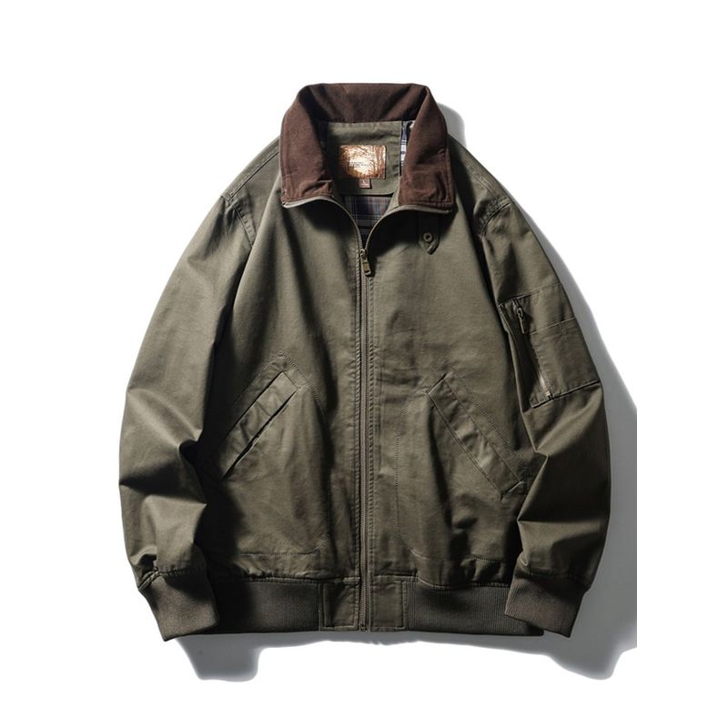 American Retro Vintage Harrington G9 Jacket for Men, Autumn Workwear, Foreign Trade Men's Clothing, Flight Hunting Jacket