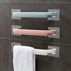 Self-adhesive Bathroom Single Towel Bar NO Drilling On Walls Plastic Kitchen Towel Hanging Rack Holder