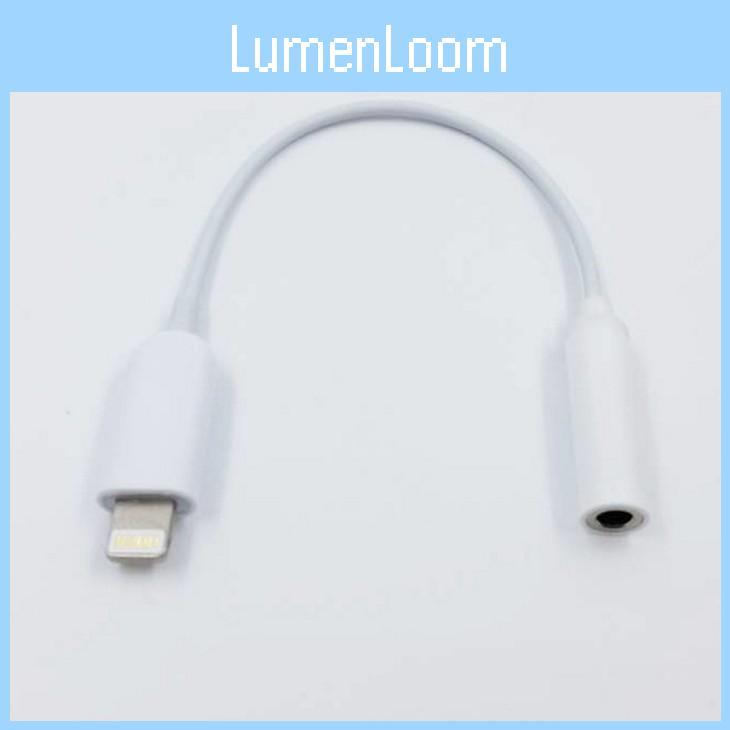 To Lightning White 35mm Headphone Jack Adapter Cable For Iphone 7  Plus 7