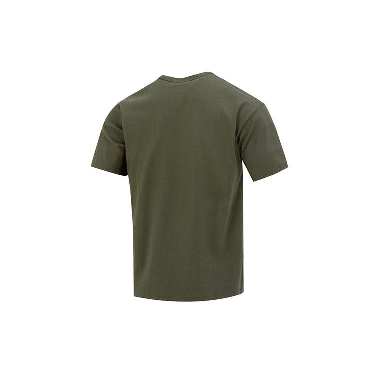 New Nike Drop Shoulder Sleeve T-Shirt Men's Army Green DO7393-325