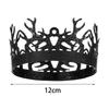 Black Gothic Crown Princess Modern Headdress Cake Topper Hairband for Anniversary