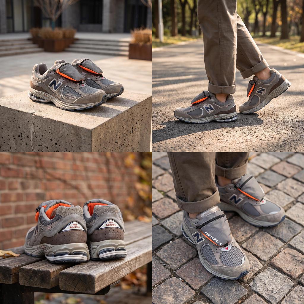 New Balance Bolsa 2002R - Cinza Castelo Tênis Unissex Índigo Natural M2002RVA