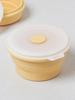 Round Foldable Silicone Storage Container with Steam Vent 500 Ml