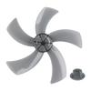 18 Inch Fan Blade for Pedestal Fans Five Leaf PP Plastic Design with Nut Cover for Reliable Cooling and Easy Installation