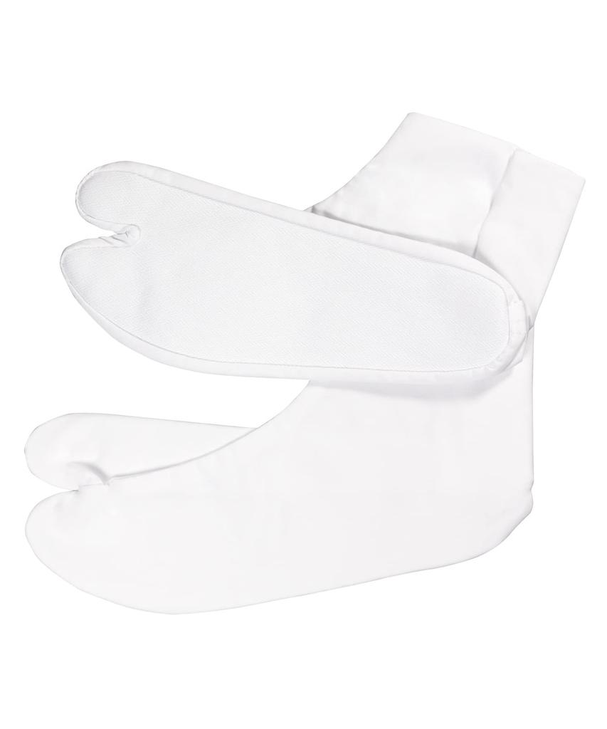 Tetoron Broad Tabi White Tabi [KYOETSU] Socks, Socks, 4-Ply Kohaze, Unisex, 21cm-30cm, Women's (30.0cm, White)