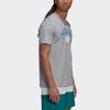 Adidas Originals X Noah Trefoil Collaboration Short Sleeve T-Shirt Men Tops Grey GE1262