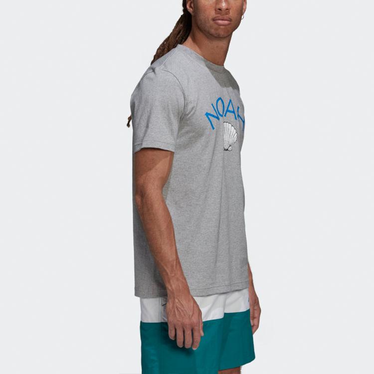 Adidas Originals X Noah Trefoil Collaboration Short Sleeve T-Shirt Men Tops Grey GE1262