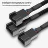 Fan Adapter 1 To 3 Splitter Cable For PC Cooling Systems Supports Speed Controls And Overloads Protections