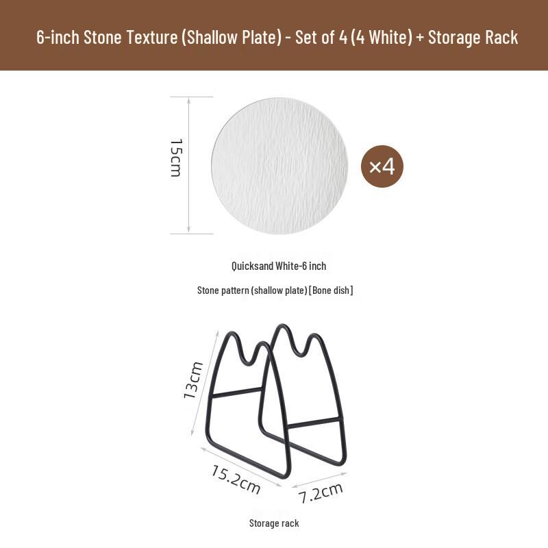 Ceramic Bone Plate Set with Storage Rack