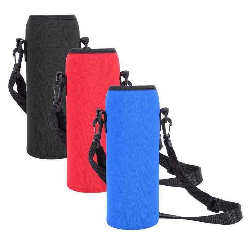 Strap Water Bottle Bag Camping Case Travel 1000ml Beverage Carrier Cover Drink Holder Insulated Storage Durable