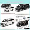 Alloy Toyota Alphard Car Model Toy With Sound Light Design For Kid Playroom