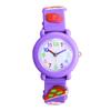 Kids' Cartoon Quartz Watch: 3D Strap, Round Case, Waterproof, Simple Design