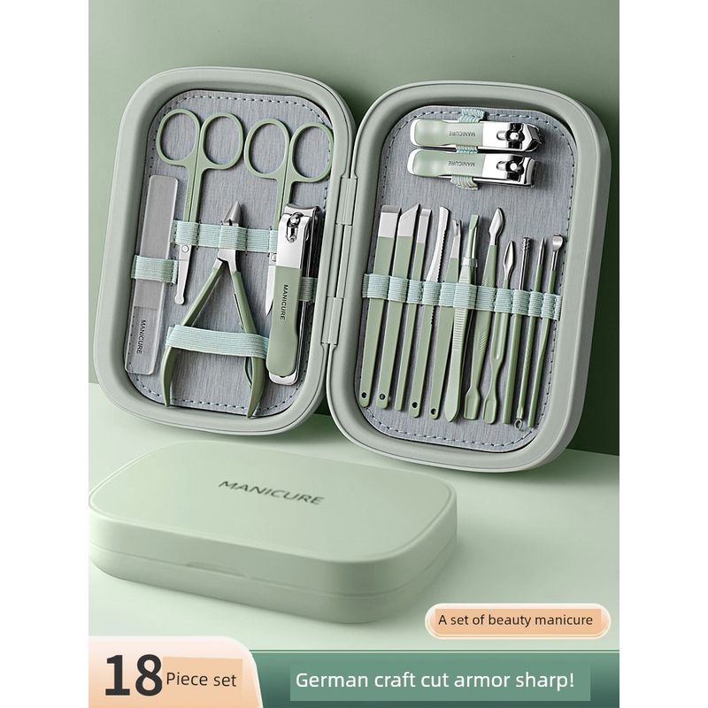 Nail Clippers Suit Nail Scissors For Home Unisex Special Use Pedicure Tools Nail Clipper Pliers Original Manicure 18-Piece Set