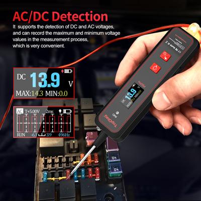 TopDiag p50pro Automotive Circuit Tester Power Circuit Probe Tester Mini Oszilloskop Signal AC DC