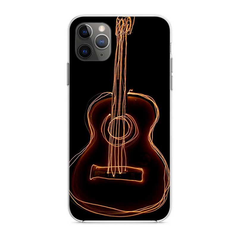 Guitar Music Soft Mobile Phone Covers For IPhone X XS MAX SE 2020 XR 11 11Pro 12 Mini Shell 8 7 6 6S Plus Transparent TPU Case