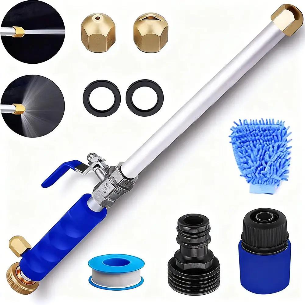 Garden High-pressure Water Gun Hose Nozzle For Garden Hose Hydro Jet Hose Pipe Wand Nozzle Sprayer Accessories Maintenance Q6E5