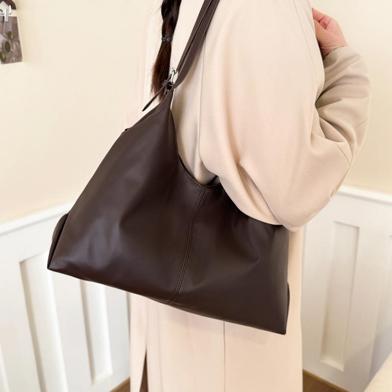 Retro Large Capacity Tote Bag - Versatile for Both Work and Commuting, Single Shoulder Bag