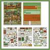 3D Miniature Shop Scene Collection Modern Shop Architecture Stacking Pasting Landscape Sticker Book Scene Game Stickers