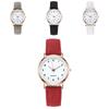 Light Night New Womens Watch Simple Digital Retro Matte Leather Casual Watch Quartz Watch For Ladies