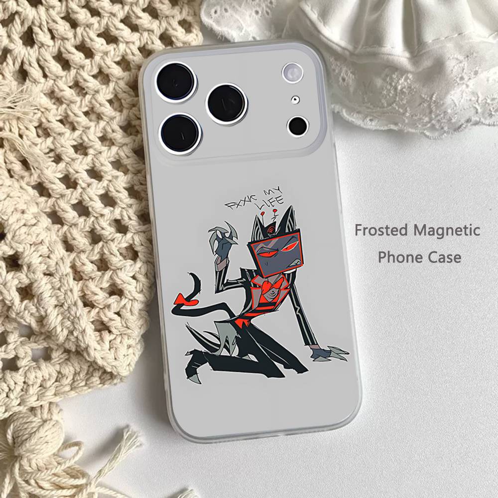 Trust Us VOX H-HazbinS Phone Case For iPhone 17,16,15,14,13,12,11 Pro,Max,Plus,Mini,Air,E Magnetic Frosted Clear