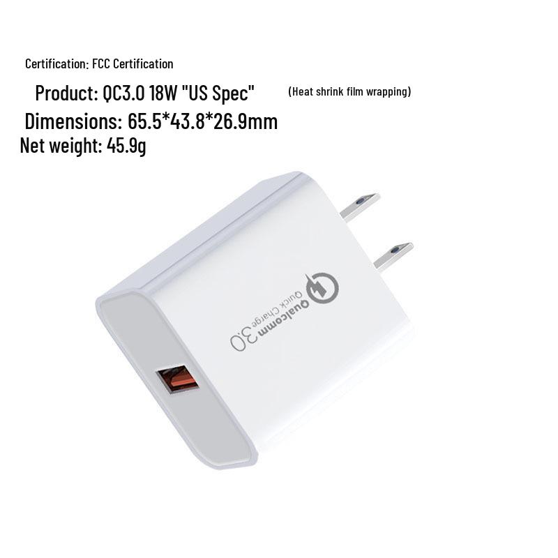 3C Certified 5V 3A USB Fast Charger Universal Power Adapter
