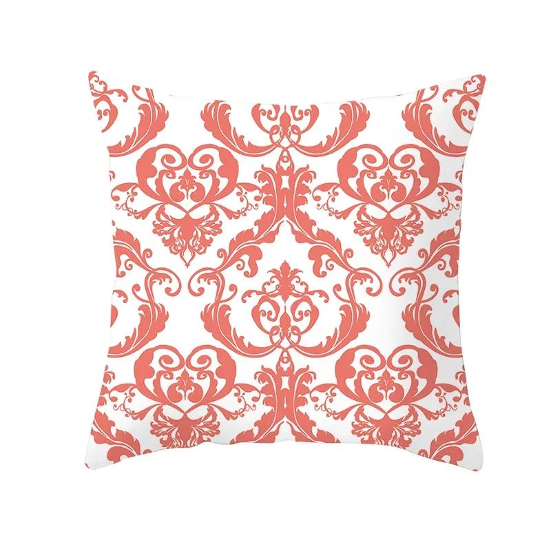 Coral Pillow Case Spring Home Decor Decorative Live Coral Tropical Style Pillow Cushion Cover for Sofa ize Funda Cojin