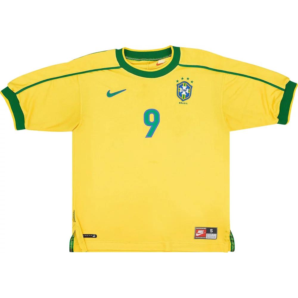 New Nike Brazil 1998 Reissue Ronaldo Soccer Replica Jersey IB1155-741