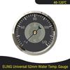 Waterproof Universal Newest 12V 24V  Marine 52mm Water Temp Gauge 40-120℃ Signal with Red/Yellow Backlight for Car Motorcycle