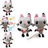 Entzückendes Gabby's Dollhouse Musik Plüschtier Cartoon Stoffkatze Plüschtierpuppe für Kinder