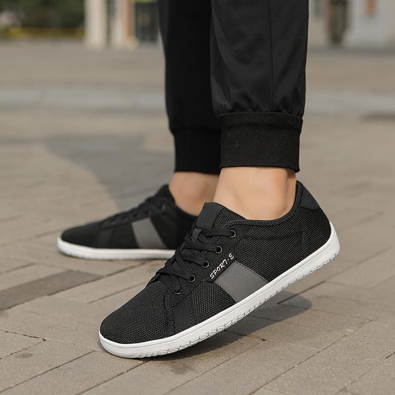 Breathable Knitted Women Casual Sports Shoes Men Wide Toe Cross-training Sneakers Elastic Gym Fitness Shoes