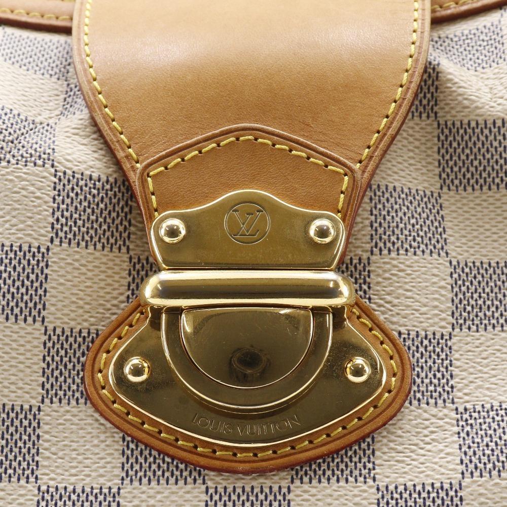 LOUIS VUITTON Stresa GM Tote Bag N42221 White Damier Azur Canvas Women Used