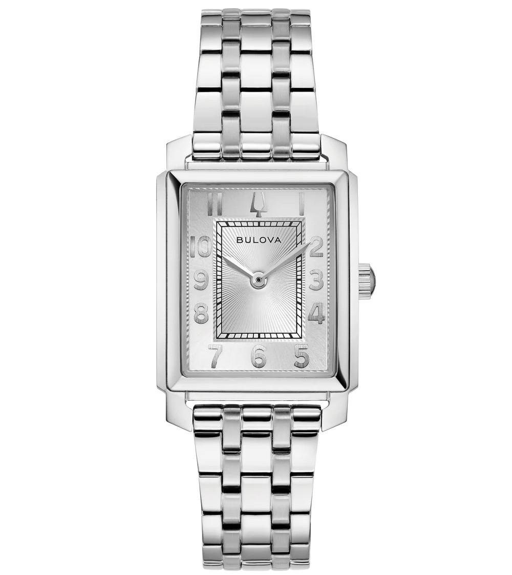 

BULOVA Классические женские часы Sutton Tank Square Quartz 96L349 серебряный