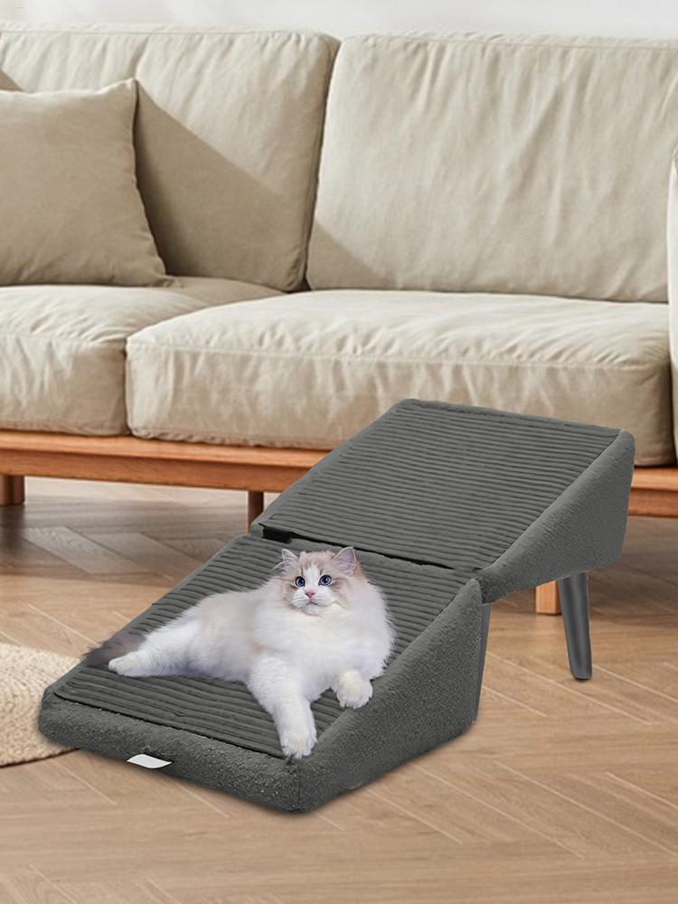 2025 New Foldable Dog Ramp for Bed Dog Vehicle Stairs Anti-Slip Kitten Puppy Ladder Multifunctional Footrest Stool for Cats Dog