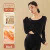 Women's Round Neck Velvet Bottoming Shirt - Winter Plush Seamless Innerwear, Thickened for Warmth