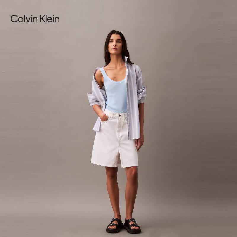 

Calvin Klein Women s Ribbed U-Back Vest T-shirt S
