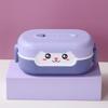 Lunch Box Durable Cartoon Design Bento Box Leak-Proof Double-layer Insulation Food Container for Kids Adults