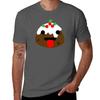 Tongue Christmas Pudding T-Shirt Stylish Graphic Short Sleeve Top T-Shirt