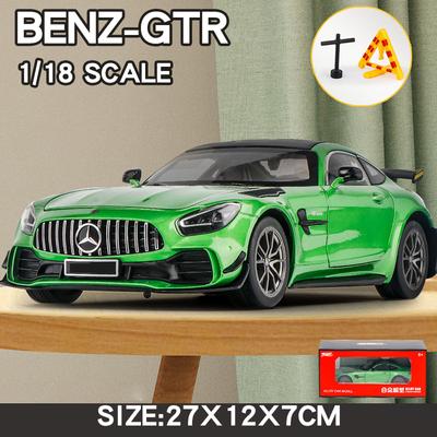 1/18 Scale Large Benz AMG GTR Model Car Metal Diecast Vehicle Sound Light