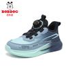 Girls' rotating buckle leather sneakers Spring and Autumn girls' running shoes Children's soft-soled dad shoes
