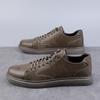 High Quality Brand Men's Genuine Leather Shoes Simple Beige Oxford Shoes Wear-resistant Soles Men's Sports Shoes Fashionable