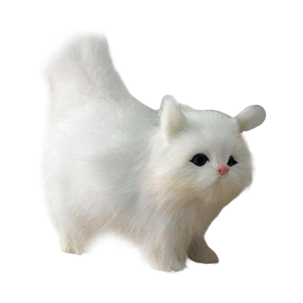 Plush Cat Dolls Desktop Ornaments Party Favor Birthday Gift Educational Toy Model Crafts Soft