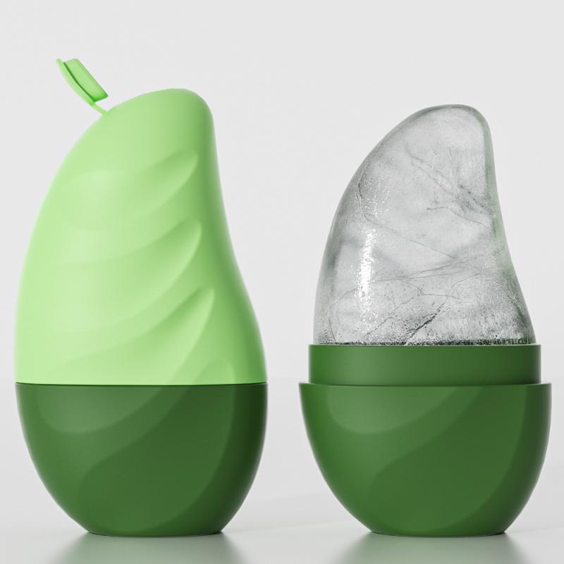 1Pcs Ice Face Roller Face Lifting Contouring Tools Mango Shape Silicone Ice Mold  Eye Facial Massager Beauty Skin Care Tools