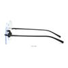 Diamond Cut Rimless Anti-UV Blue Rays Glasses Round Glasses Frame High-definition Eyeglasses Ultra Light Weight Computer Goggles Women's Men's