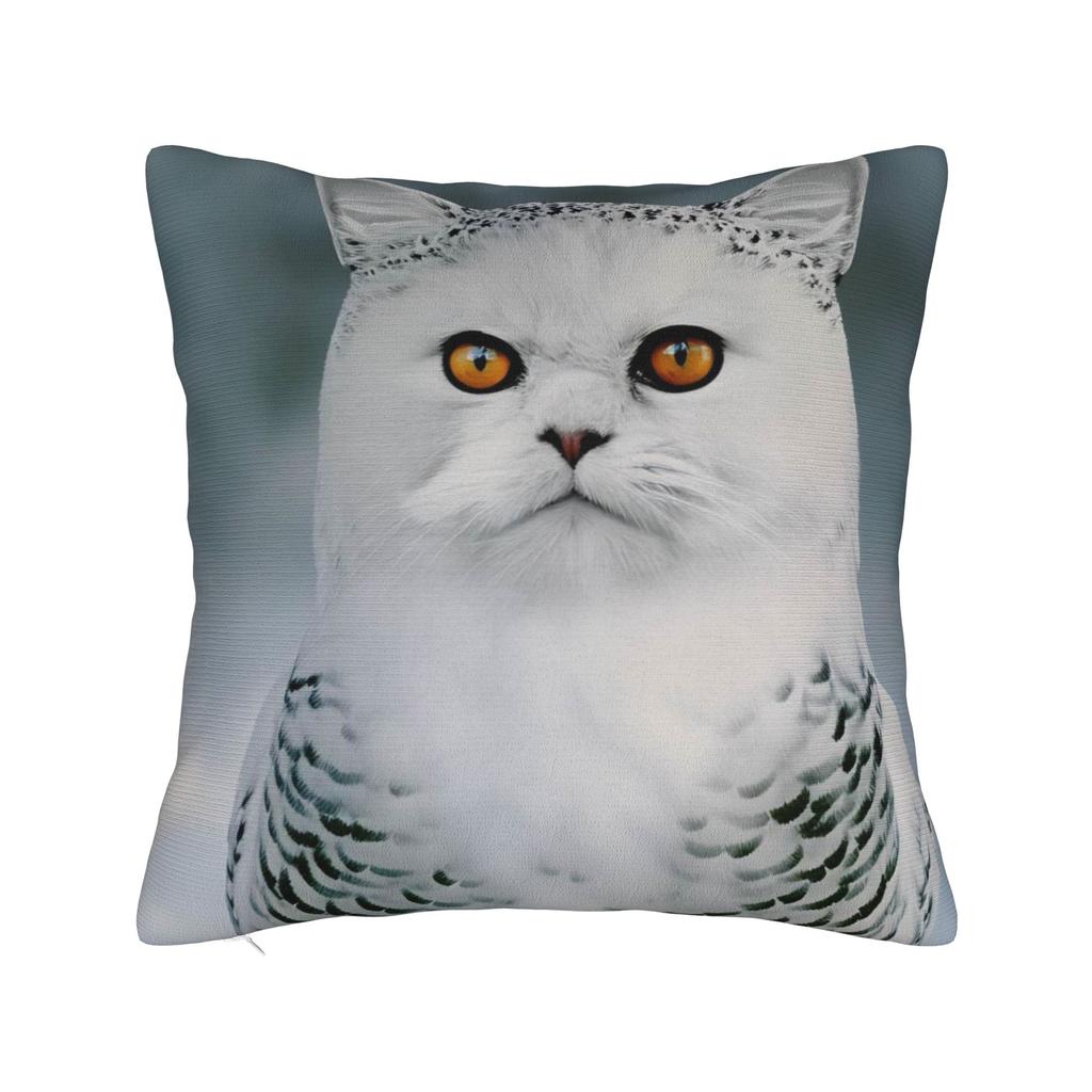 Kissenbezug Meowl Lustige Süße Katze Eule Vintage Kissenbezug Für Wohnzimmer Stuhl Kissenbezüge