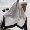 Spring And Summer Striped Simulated Silk Scarf 70 * 70Cm Small Square Scarf For Women With T-Shirt Shawl Decoration Tied Bag Scarf