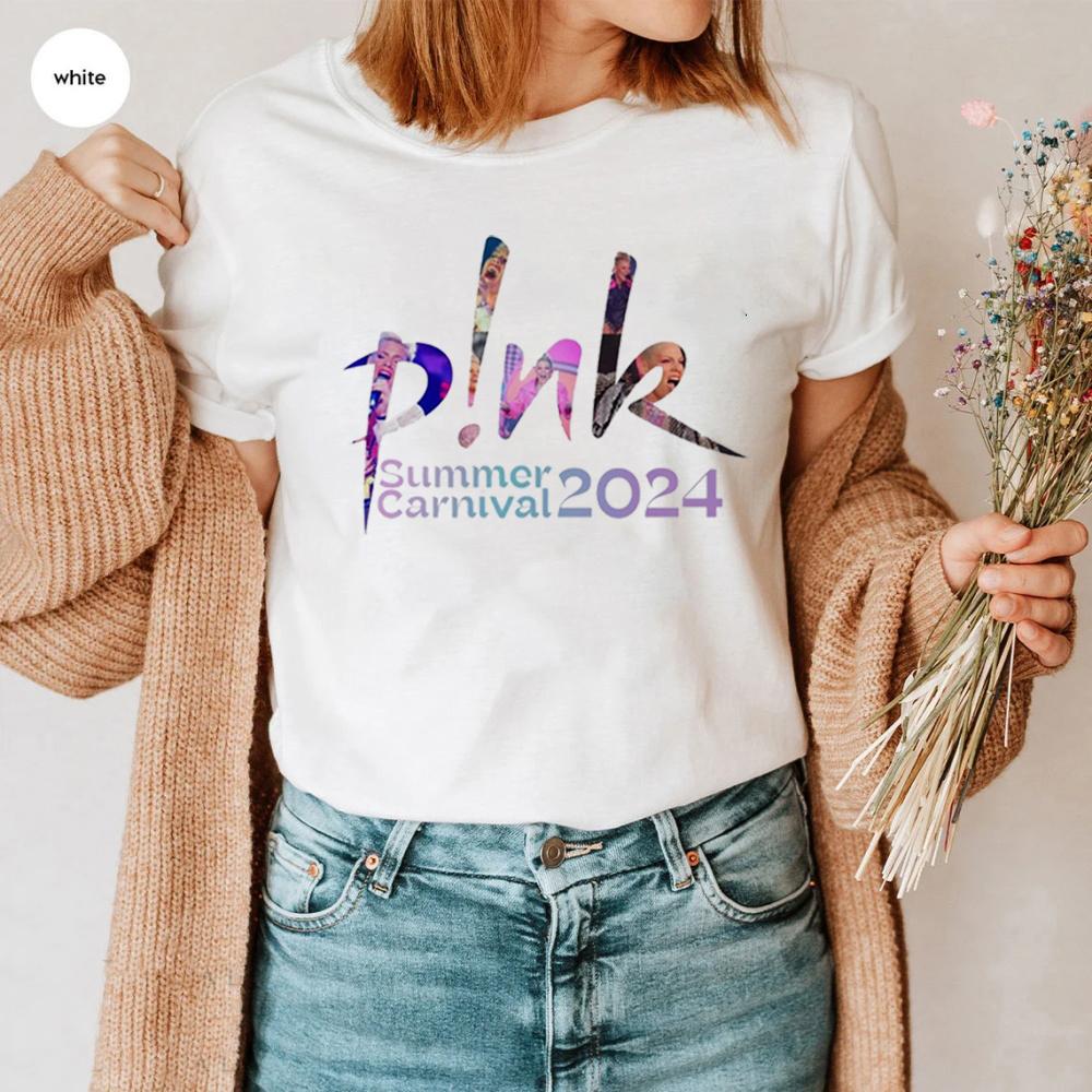 Pink Concert Tshirt Personalised Summer Carnival 2024 Tour Tshirt Concert T Shirt Summer Carnival Tour P!Nk T-Shirt