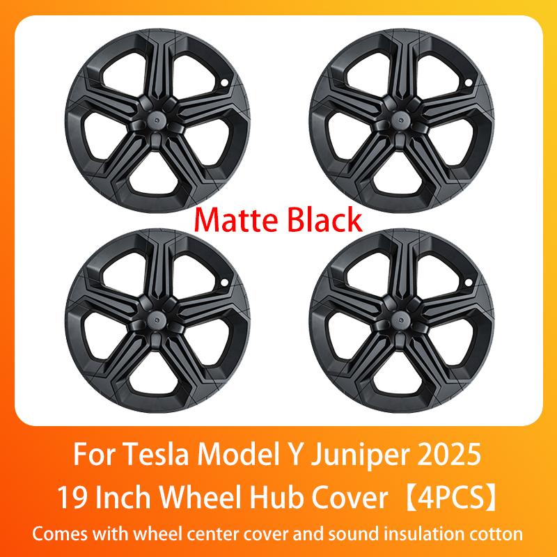Wheel Hub Cap For Tesla Model Y Juniper 2025+ Car Replacement Wheel Cap 19 Inch Performance Automobile Hubcap Cover Accessories